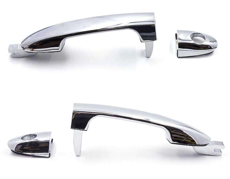 Otois Set of 4 Front Rear Left Right Exterior Chrome Door Handle Set Compatible with Kia Spectra 2004 2009 - Image 2